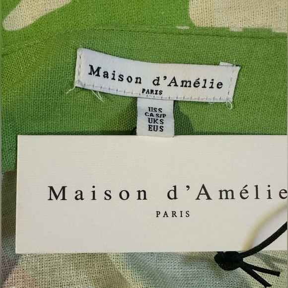 🆕 Maison d ‘ Amélie 2pc Aline Woman’s Shirt With Matching Crop Shirt - Picture 4 of 5